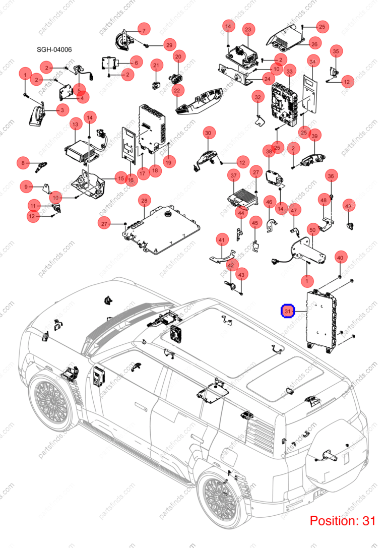 13456136-00|1345613600 | Body Control Module | BYD parts | SGEA-3622400A-U3 | SGEA3622400AU3 | YANGWANG U8 | YANGWANG U8 PHEV | YANGWANG U8 HYBRID | PartsFinds