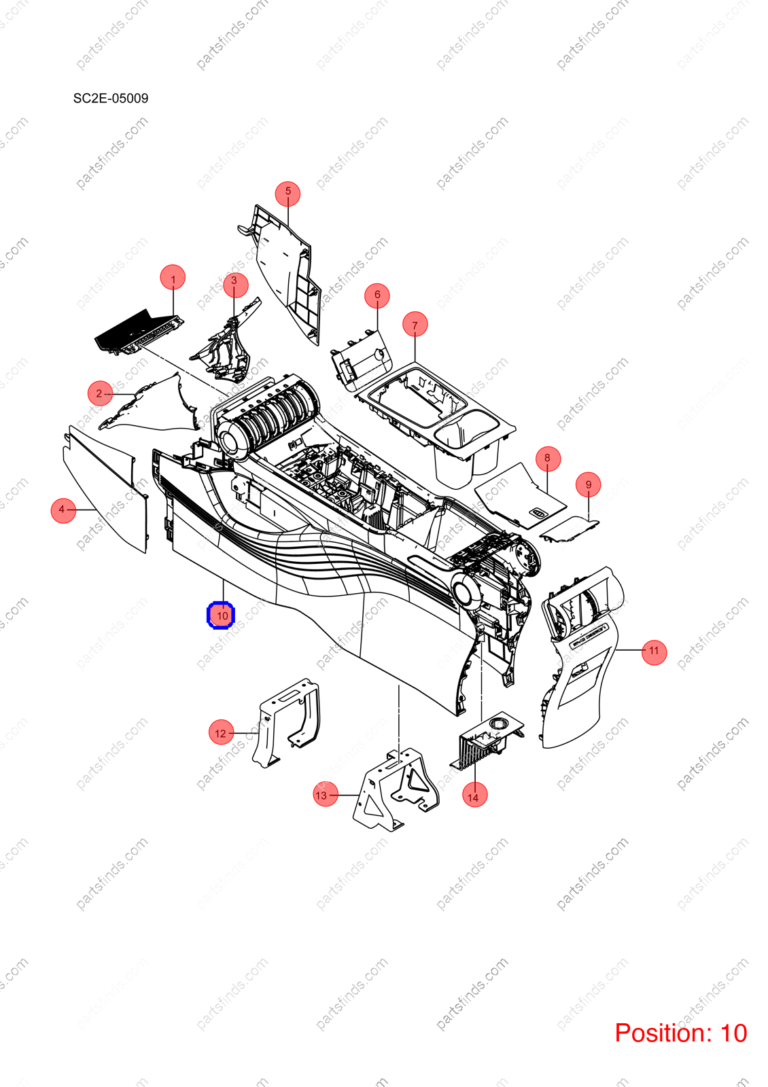 13456420-00|1345642000 | Armrest box | BYD parts | SC2E-5305100-00E3 | SC2E530510000E3 | Atto3 PLUS EV | Yuan PLUS EV | PartsFinds