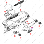 13485809-00|1348580900 | Instrument panel trim | BYD parts | SA3F-5306004H-00E3 | SA3F5306004H00E3 | Song PLUS DM-i | PartsFinds