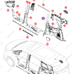 13495001-00|1349500100 | C-pillar trim panel | BYD parts | MRHB-5402960 | MRHB5402960 | DENZA D9 EV | DENZA D9 DM-i | DENZA D9 PHEV | PartsFinds