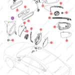 13499726-00|1349972600 | Reverse mirror assembly | BYD parts | HC-8202100K-D3 | HC8202100KD3 | Han EV | PartsFinds