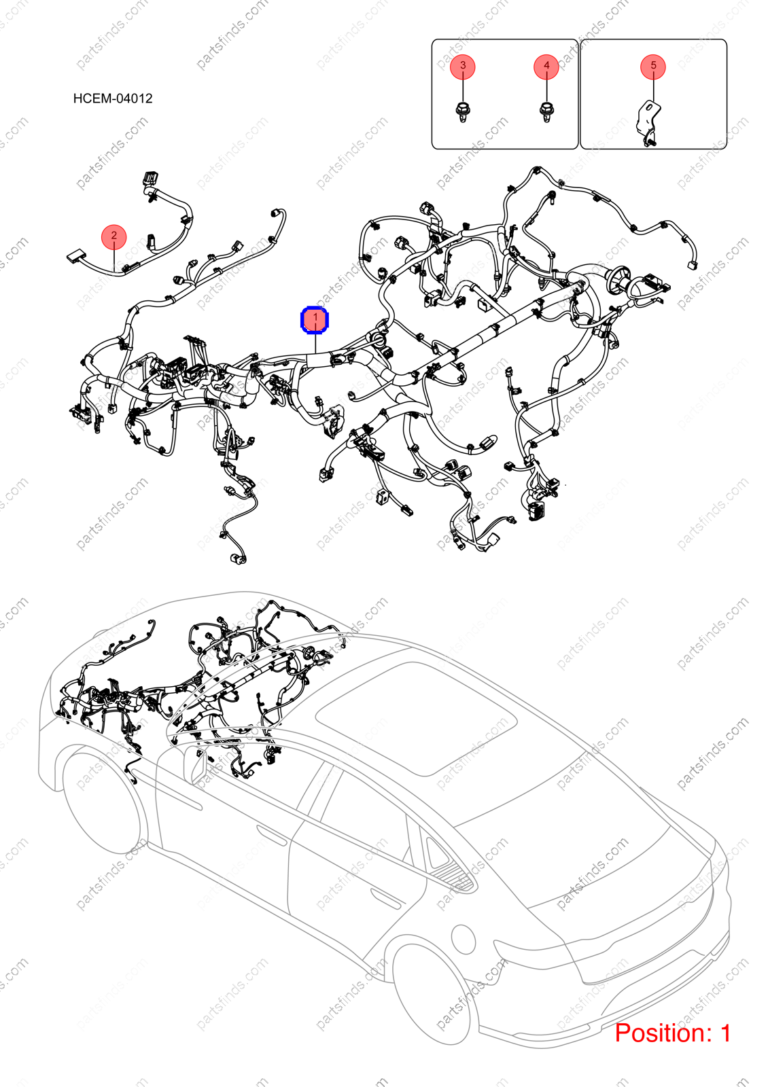 13504539-00|1350453900 | Engine wiring harness | BYD parts | HCEF-4011100D | HCEF4011100D | Han EV | PartsFinds