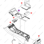 13507533-00|1350753300 | Shift lever trim panel | BYD parts | HCEF-5305040A-001K | HCEF5305040A001K | Han EV | PartsFinds