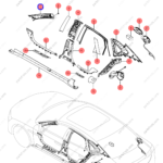 13522684-00|1352268400 | A-pillar trim panel | BYD parts | HC-5402110B-D1A7 | HC5402110BD1A7 | Han EV | PartsFinds