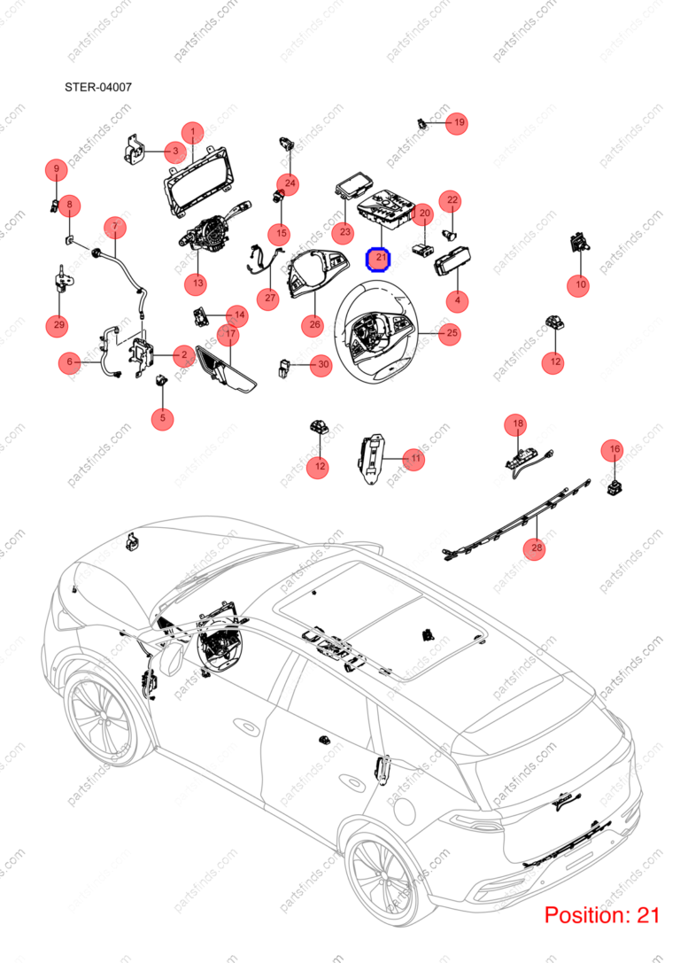 13526381-00|1352638100 | Shift lever trim panel | BYD parts | STHN-1703040J-D1 | STHN1703040JD1 | Tang EV | PartsFinds
