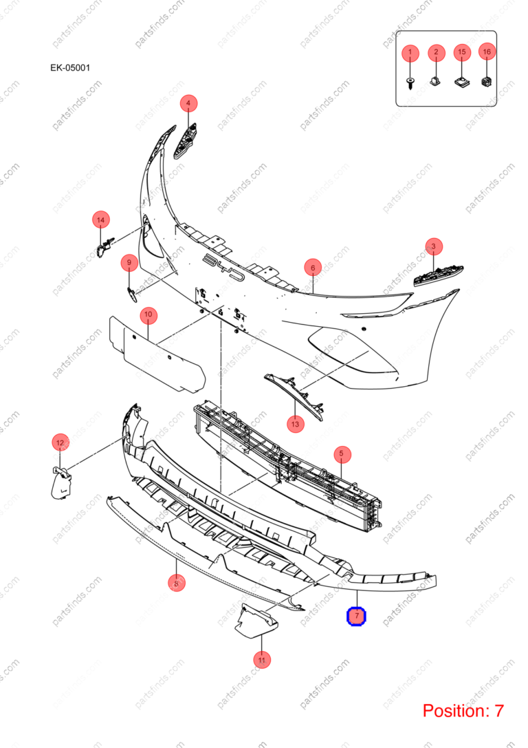 13583183-00|1358318300 | Bumper grille | BYD parts | EKEA-2803112 | EKEA2803112 | Seal EV | PartsFinds