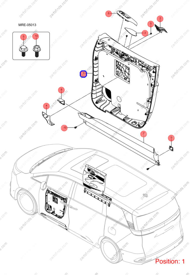 13617647-00|1361764700 | Door panel | BYD parts | MRHB-6102200A-00HBD | MRHB6102200A00HBD | DENZA D9 EV | DENZA D9 DM-i | DENZA D9 PHEV | PartsFinds