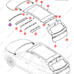 13623379-00|1362337900 | Roof beam | BYD parts | SC2E-5701200/77 | SC2E570120077 | Atto3 PLUS EV | Yuan PLUS EV | PartsFinds