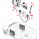 13635841-00|1363584100 | Rear Left Door Window Regulator | BYD parts | SGH-6104200 | SGH6104200 | YANGWANG U8 | YANGWANG U8 PHEV | YANGWANG U8 HYBRID | PartsFinds