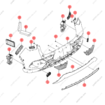13639481-00|1363948100 | License Plate Holder | BYD parts | SC2EM-2804781 | SC2EM2804781 | Atto3 PLUS EV | Yuan PLUS EV | PartsFinds