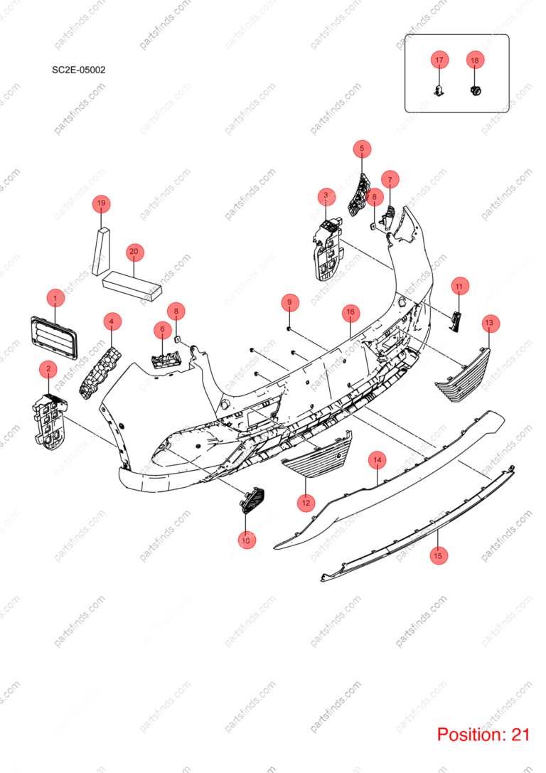 13639481-00|1363948100 | License Plate Holder | BYD parts | SC2EM-2804781 | SC2EM2804781 | Atto3 PLUS EV | Yuan PLUS EV | PartsFinds