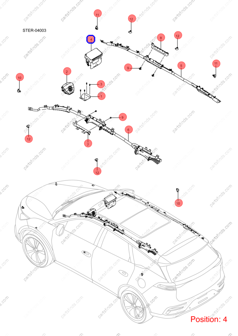 13666936-00|1366693600 | Side airbag | BYD parts | STHA-5820200A | STHA5820200A | Tang EV | PartsFinds