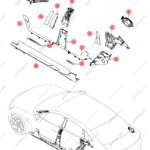 13669040-00|1366904000 | A-pillar trim panel | BYD parts | EKEA-5402120C | EKEA5402120C | Seal EV | PartsFinds