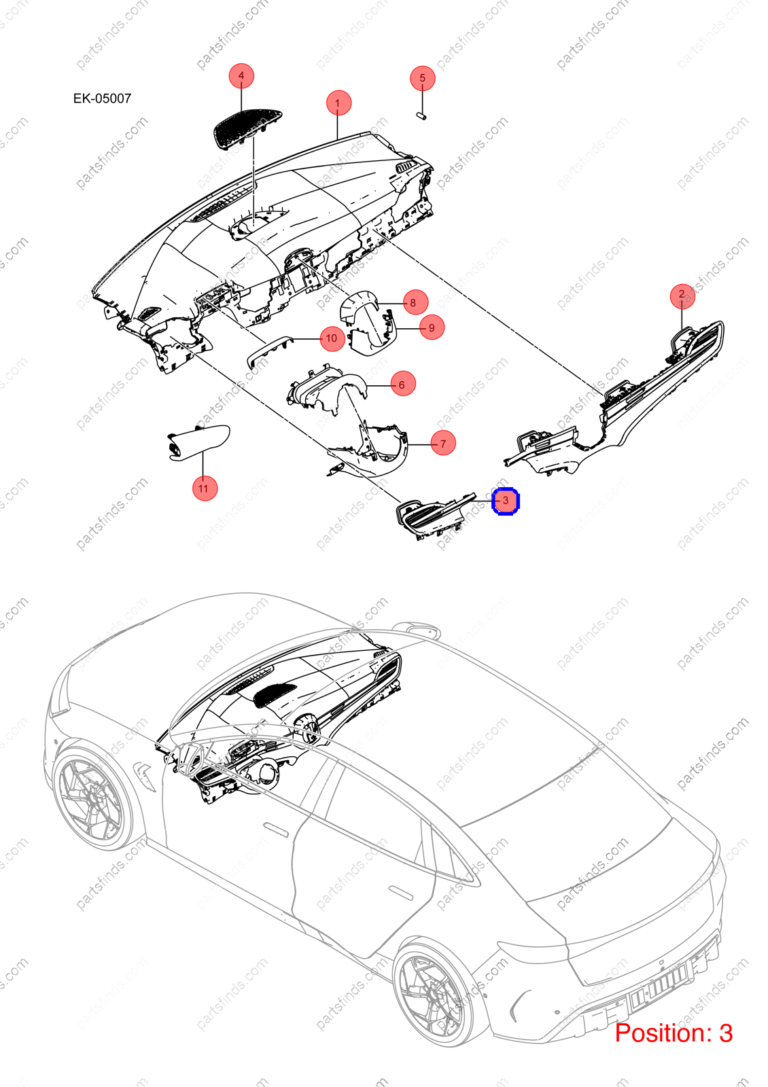 13669065-00|1366906500 | Instrument panel trim | BYD parts | EKEA-5306150A-00LB3 | EKEA5306150A00LB3 | Seal EV | PartsFinds