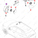 13706345-00|1370634500 | Reverse mirror assembly | BYD parts | SC2E-8202100E | SC2E8202100E | Atto3 PLUS EV | Yuan PLUS EV | PartsFinds