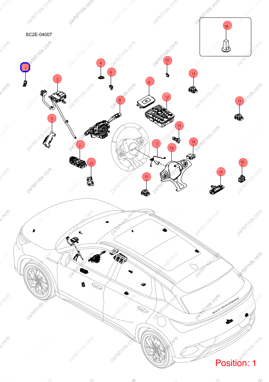 13711545-00|1371154500 | Outside temperature sensor | BYD parts | HA2H-8114400 | HA2H8114400 | Han EV | Atto3 PLUS EV | Yuan PLUS EV | PartsFinds 13711545-00|1371154500 | Outside temperature sensor | BYD parts | HA2H-8114400 | HA2H8114400 | Han EV | Atto3 PLUS EV | Yuan PLUS EV | PartsFinds