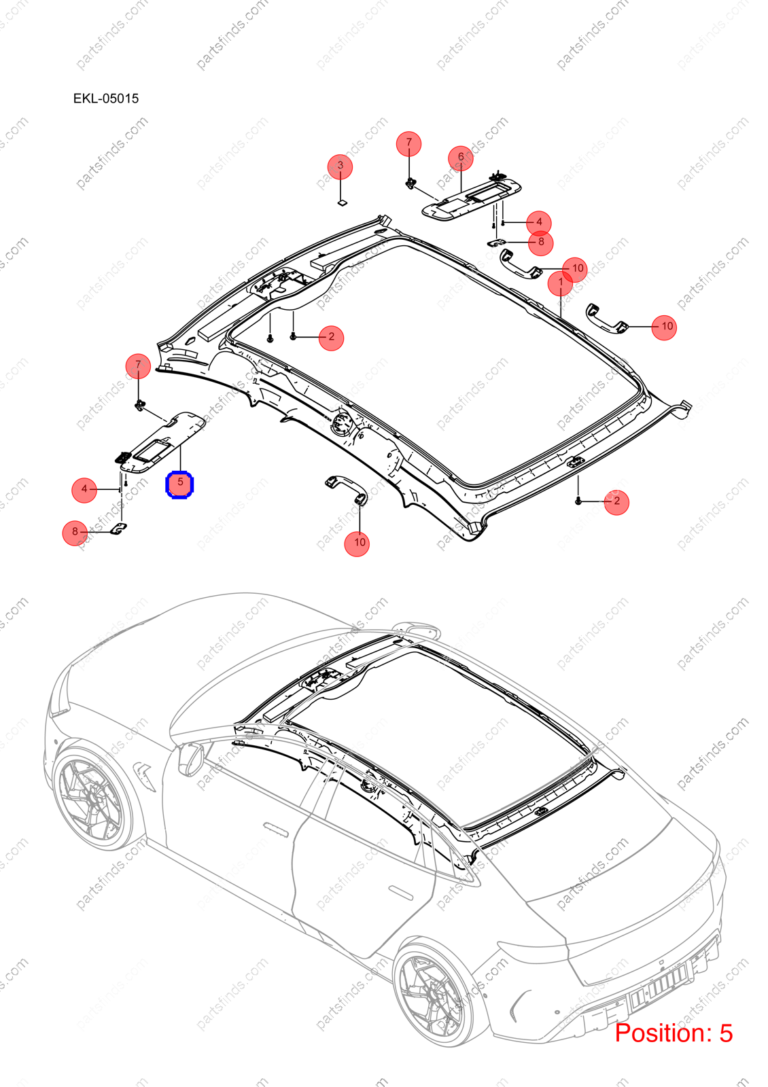 13714574-00|1371457400 | Sun visor | BYD parts | HC-8204010A-D1 | HC8204010AD1 | Seal EV | PartsFinds