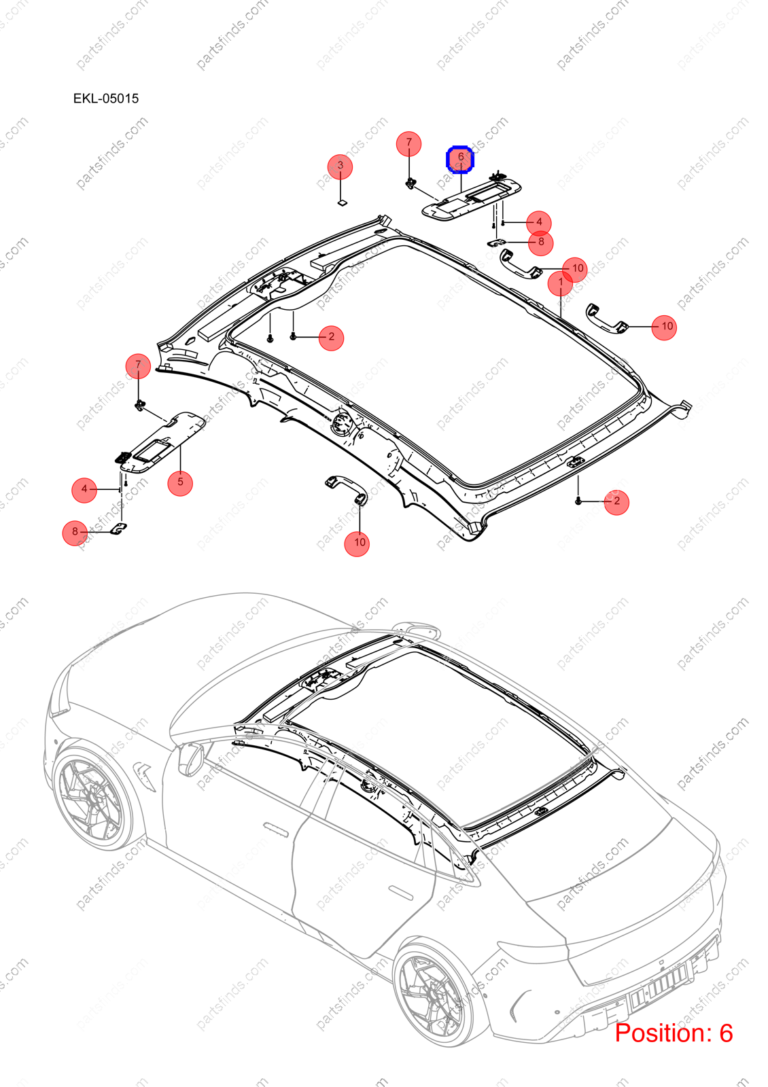 13714586-00|1371458600 | Sun visor | BYD parts | HC-8204020A-D2 | HC8204020AD2 | Seal EV | PartsFinds