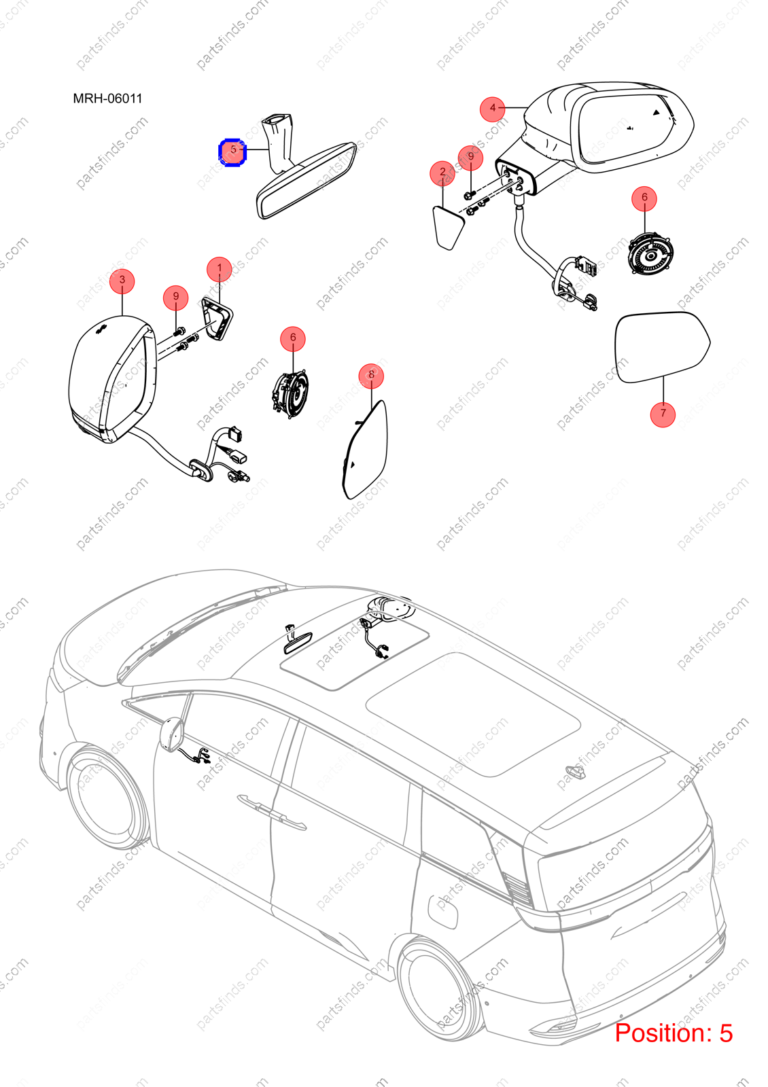 13715482-00|1371548200 | Interior mirror | BYD parts | MRE-8201100A-00HBD | MRE8201100A00HBD | DENZA D9 EV | DENZA D9 DM-i | DENZA D9 PHEV | PartsFinds