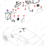 13716799-00|1371679900 | Reverse mirror assembly | BYD parts | EKEA-8202100E | EKEA8202100E | Seal EV | PartsFinds