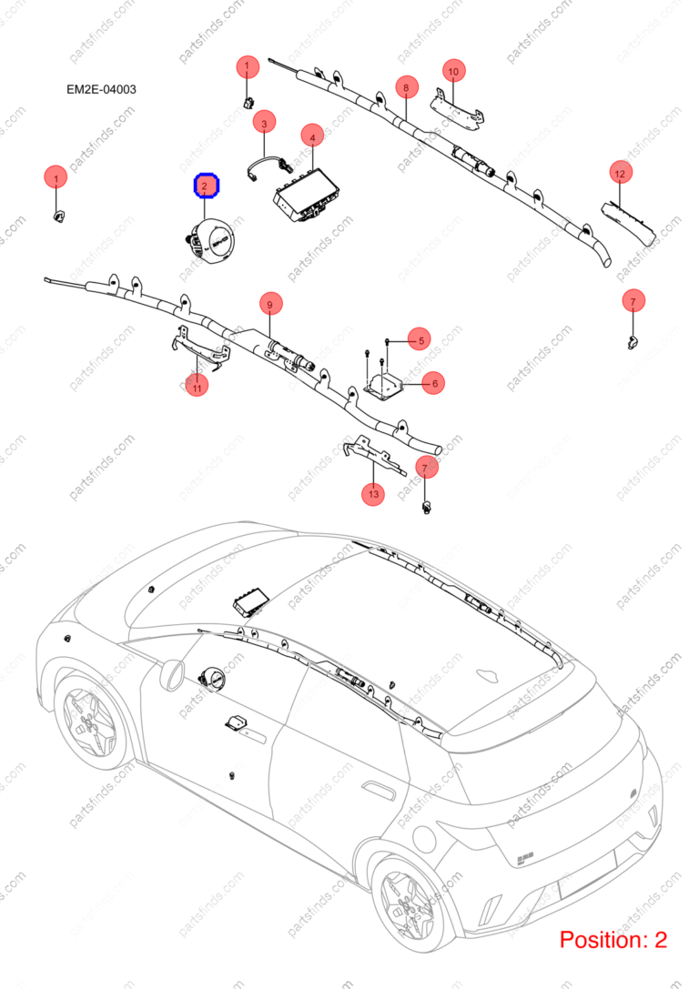 13719653-00|1371965300 | Main airbag | BYD parts | EQEA-5820100B | EQEA5820100B | Dolphin EV | PartsFinds