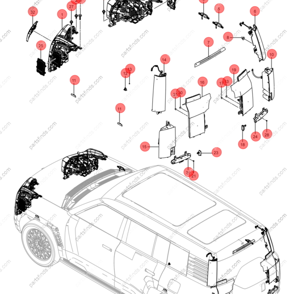 13727395-00|1372739500 | Headlight | BYD parts | SGHA-4121020A | SGHA4121020A | YANGWANG U8 | YANGWANG U8 PHEV | YANGWANG U8 HYBRID | PartsFinds