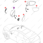13742220-00|1374222000 | Reverse mirror assembly | BYD parts | STHM-8202100G | STHM8202100G | Tang EV | PartsFinds
