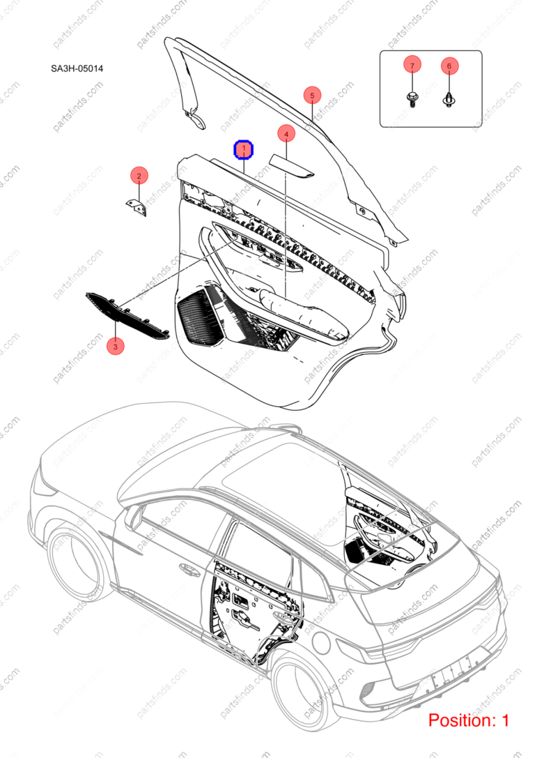 13751927-00|1375192700 | Door panel | BYD parts | SA3F-6202002S-D1A7 | SA3F6202002SD1A7 | Song PLUS DM-i | PartsFinds