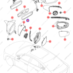 13755072-00|1375507200 | Reverse mirror assembly | BYD parts | HC-8202100-D3 | HC8202100D3 | Han EV | PartsFinds