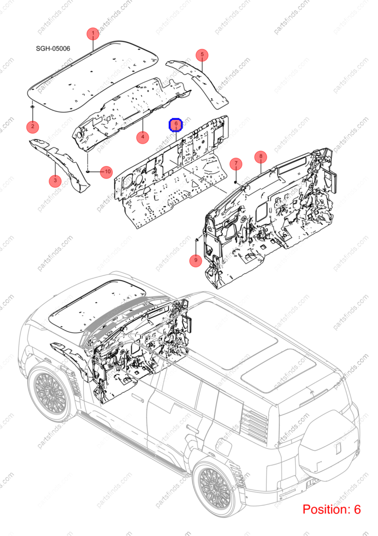 13787391-00|1378739100 | Firewall insulation cotton | BYD parts | SGHA-5310121 | SGHA5310121 | YANGWANG U8 | YANGWANG U8 PHEV | YANGWANG U8 HYBRID | PartsFinds