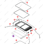 13791346-00|1379134600 | Sunroof sunshade | BYD parts | SA3F-5703235A-00A7 | SA3F5703235A00A7 | Song PLUS EV | Song PLUS DM-i | PartsFinds