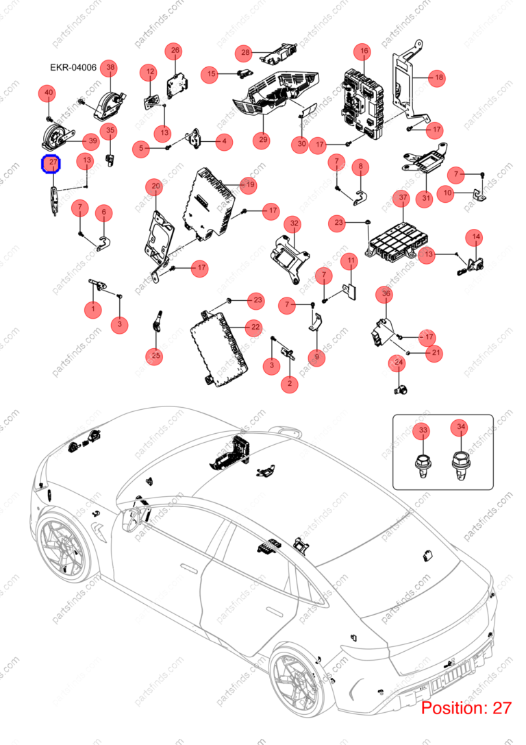 13873661-00|1387366100 | Lane change sensor | BYD parts | EKES-3604100B | EKES3604100B | Seal EV | PartsFinds