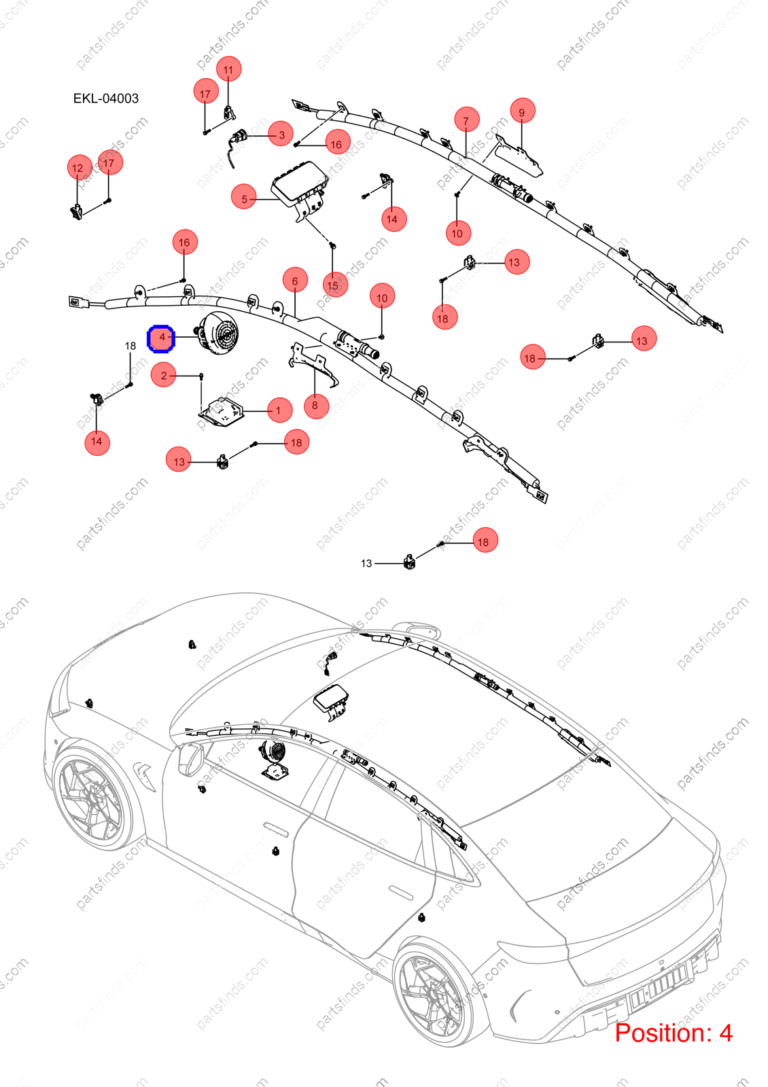13878307-00|1387830700 | Main airbag | BYD parts | EKEB-5820100 | EKEB5820100 | Seal EV | PartsFinds