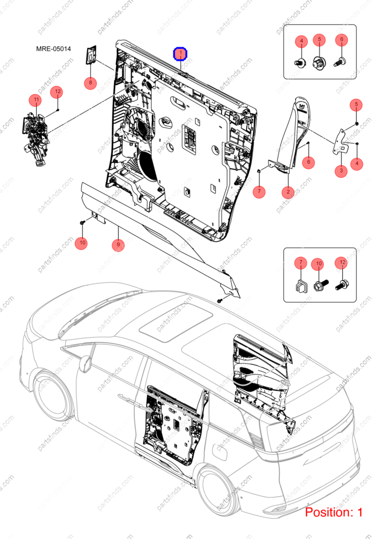13881507-00|1388150700 | Door panel | BYD parts | MRHB-6202200C-00ZA9 | MRHB6202200C00ZA9 | DENZA D9 EV | DENZA D9 DM-i | DENZA D9 PHEV | PartsFinds