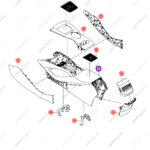 13962499-00|1396249900 | Armrest box | BYD parts | EKEA-5305100A-00HAE | EKEA5305100A00HAE | Seal EV | PartsFinds