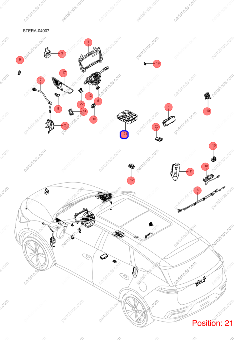 14047457-00|1404745700 | Shift lever trim panel | BYD parts | STHN-1703040H-D3 | STHN1703040HD3 | Tang EV | PartsFinds