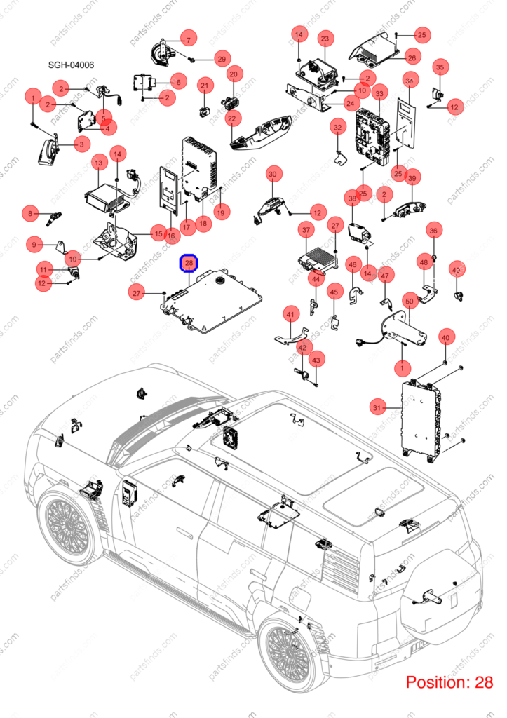 14072074-00|1407207400 | Body Control Module | BYD parts | SGH-3604300A | SGH3604300A | YANGWANG U8 | YANGWANG U8 PHEV | YANGWANG U8 HYBRID | PartsFinds