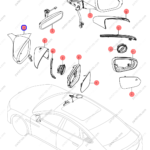 14104584-00|1410458400 | Reverse mirror assembly | BYD parts | HC-8202100-D4 | HC8202100D4 | Han EV | PartsFinds