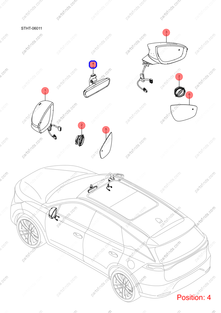 14120496-00|1412049600 | Interior mirror | BYD parts | STHNA-8201100 | STHNA8201100 | Tang EV | PartsFinds