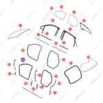 14176339-00|1417633900 | Door frame weatherstrip | BYD parts | STHNA-5407111 | STHNA5407111 | Tang EV | PartsFinds