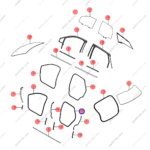 14176342-00|1417634200 | Door frame weatherstrip | BYD parts | STHNA-5407113 | STHNA5407113 | Tang EV | PartsFinds