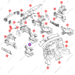 14311459-00|1431145900 | Longitudinal beam bracket | BYD parts | EM2E-5301410/77 | EM2E530141077 | Atto3 PLUS EV | Yuan PLUS EV | Dolphin EV | PartsFinds