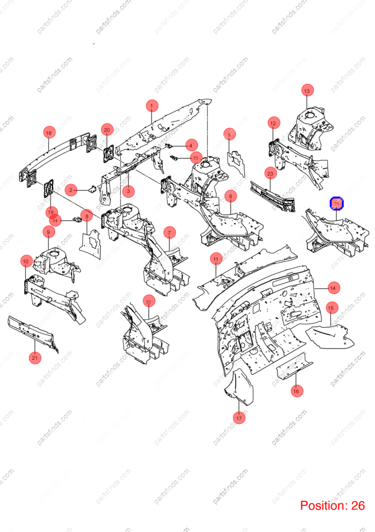 14311467-00|1431146700 | Longitudinal beam bracket | BYD parts | EM2E-5301419/77 | EM2E530141977 | Atto3 PLUS EV | Yuan PLUS EV | Dolphin EV | PartsFinds
