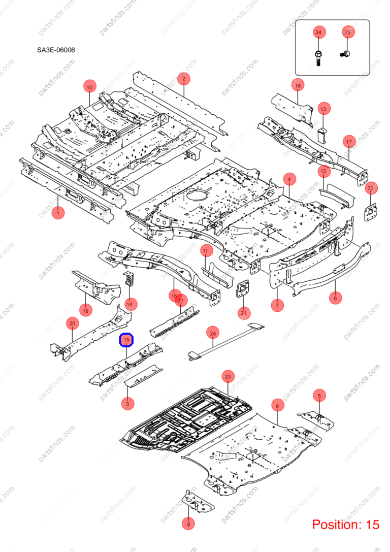 14394226-00|1439422600 | Floor beam | BYD parts | SA3E-5101320/70 | SA3E510132070 | Song PLUS EV | PartsFinds
