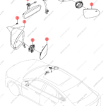 14416508-00|1441650800 | Reverse mirror assembly | BYD parts | HCEM-8202109A | HCEM8202109A | Han EV | PartsFinds