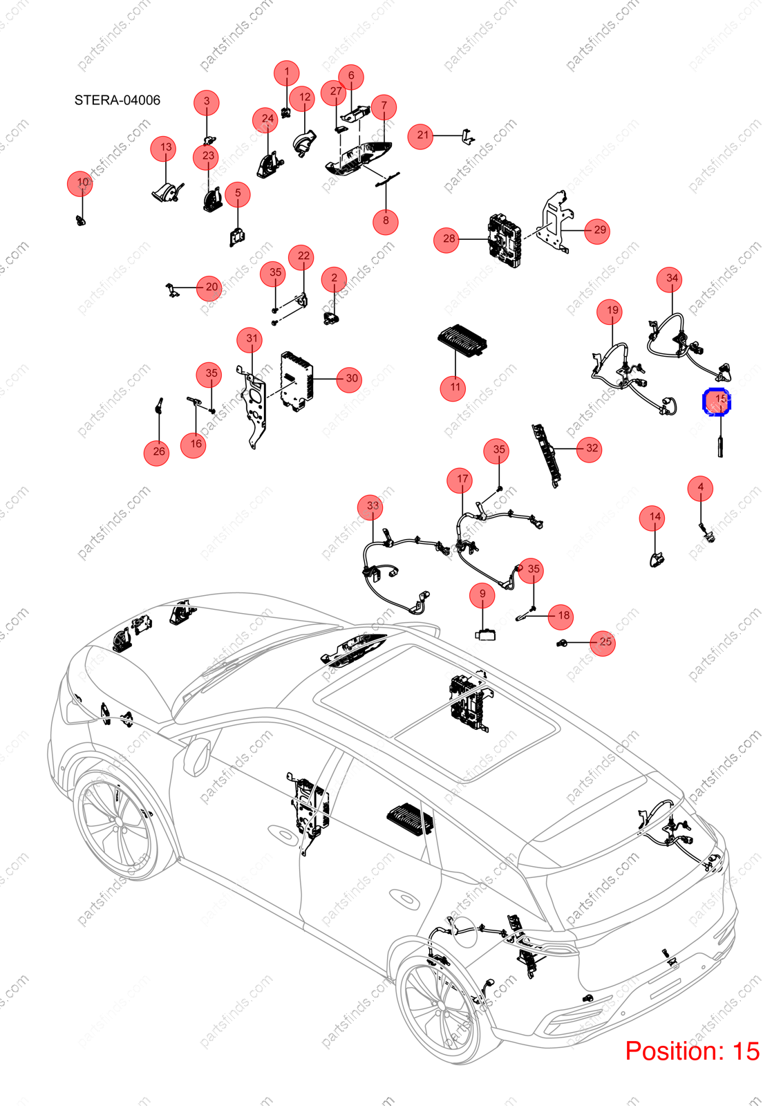 14454338-00|1445433800 | Lane change sensor | BYD parts | STESA-3602700 | STESA3602700 | Tang EV | PartsFinds 14454338-00|1445433800 | Lane change sensor | BYD parts | STESA-3602700 | STESA3602700 | Tang EV | PartsFinds