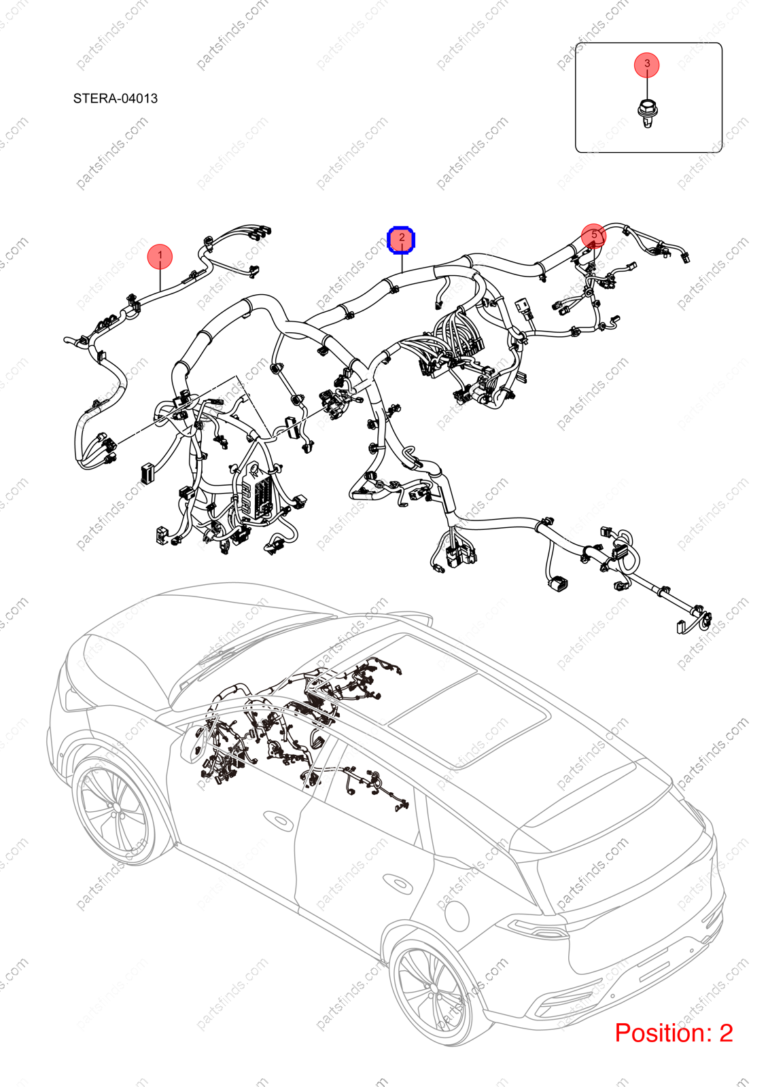 14456704-00|1445670400 | Instrument panel wiring harness | BYD parts | STESA-4003110A | STESA4003110A | Tang EV | PartsFinds