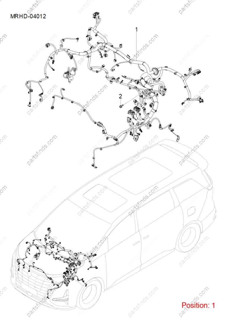14475292-00|1447529200 | Engine wiring harness | BYD parts | MRHD-4011100A | MRHD4011100A | DENZA D9 DM-i | DENZA D9 PHEV | DENZA D9 Hybrid | PartsFinds