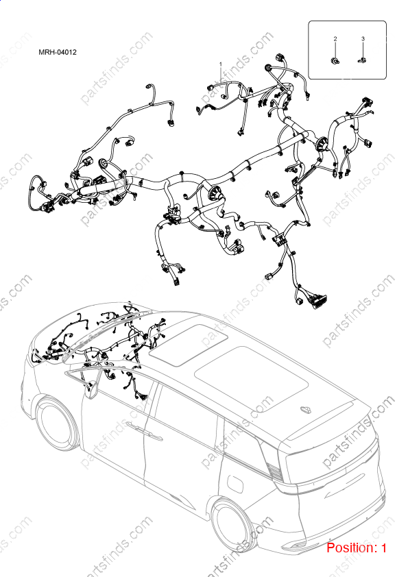 14509484-00|1450948400 | Engine wiring harness | BYD parts | MRHB-4011100GZ | MRHB4011100GZ | DENZA D9 DM-i | DENZA D9 PHEV | DENZA D9 Hybrid | PartsFinds