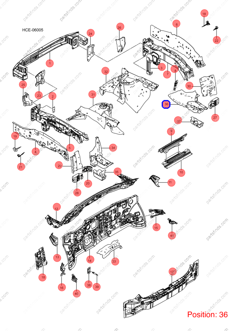 14549939-00|1454993900 | Longitudinal beam bracket | BYD parts | HCEF-5301419/77 | HCEF530141977 | Han EV | PartsFinds